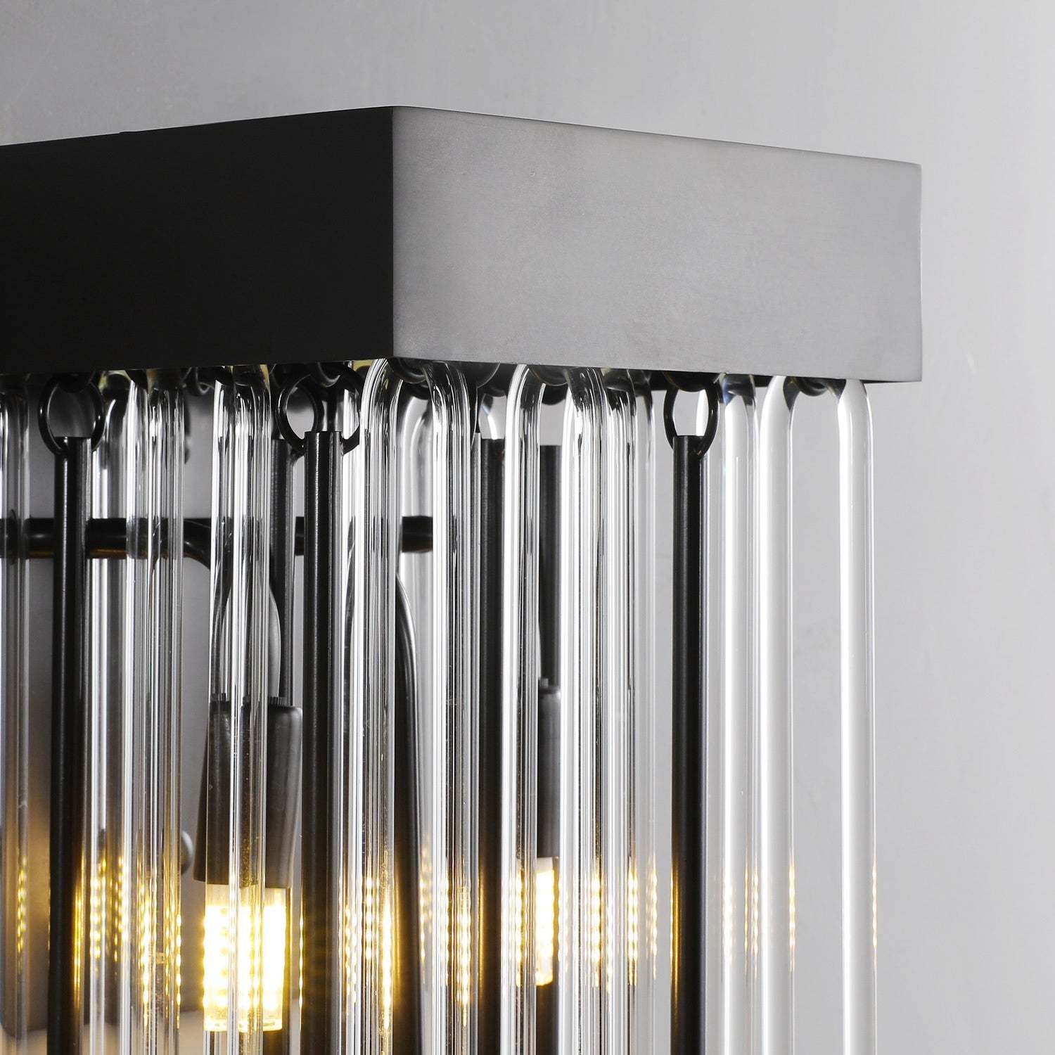 Cascade Glass Brass Wall Sconce-Sylvia Space