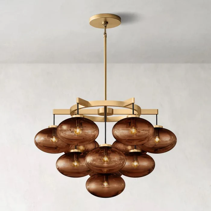 CABRETTE ROUND CHANDELIER 36"