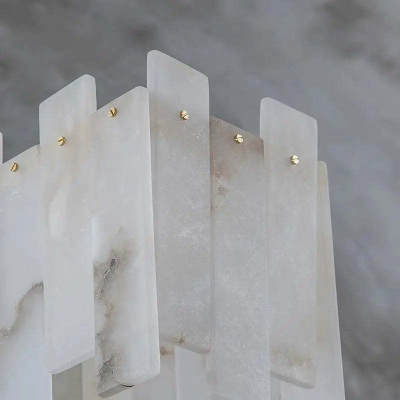 Alabaster Modern Rectangular Dining Room Chandeliers