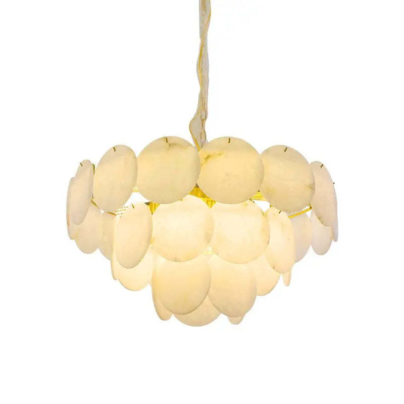 Spain Alabaster Brass Living Room Chandelier