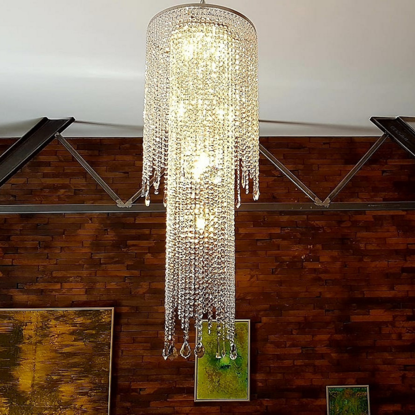 Chipped Classic Modern Glass Chandelier - Luchiante-Sylvia Space