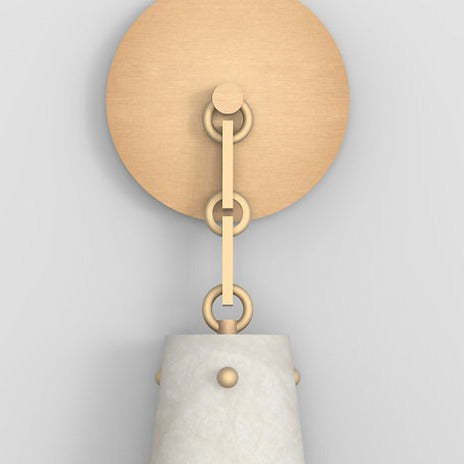 Steven Contemporary Alabaster Wall Sconce