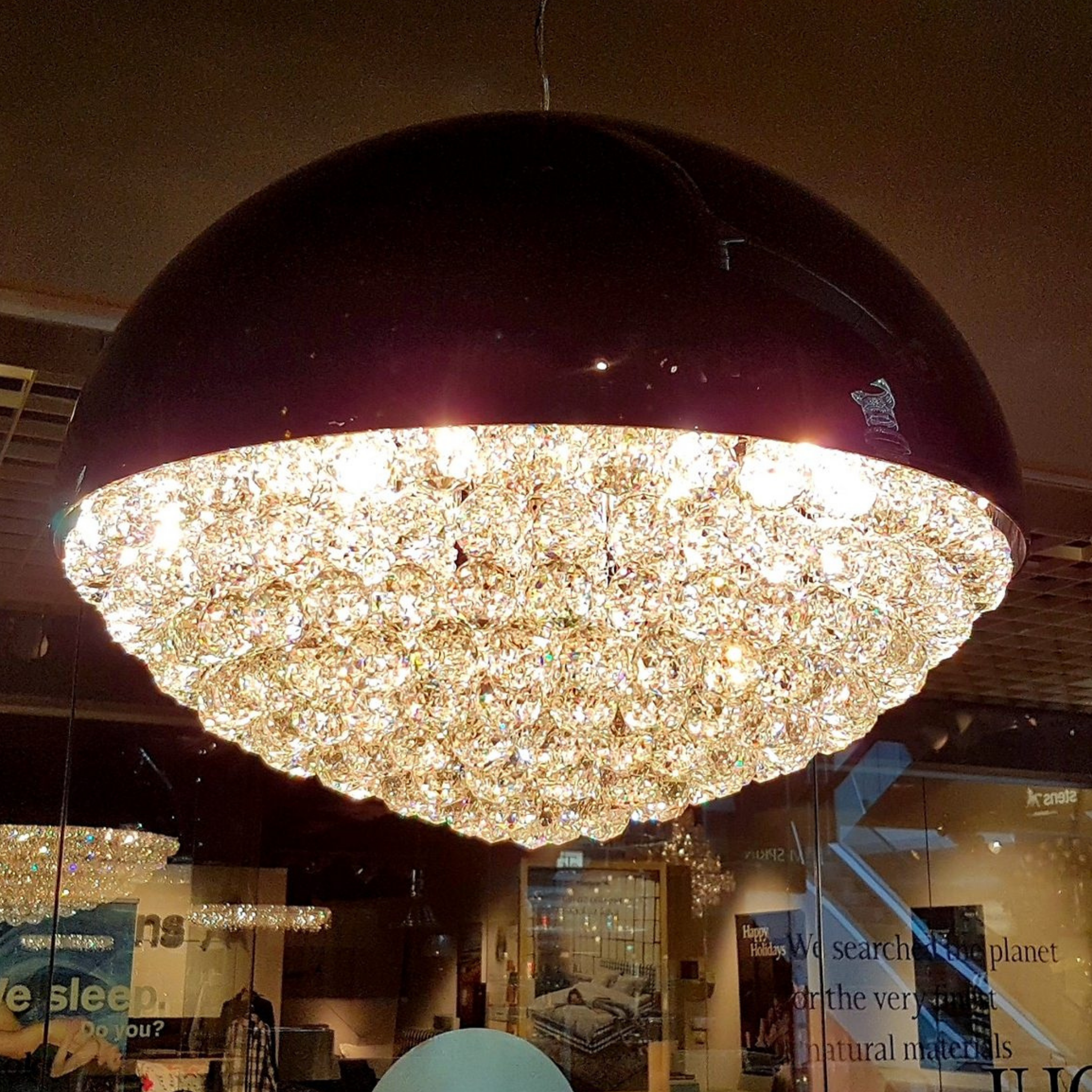 Crystal Bell Modern Glass Chandelier - Luchiante-Sylvia Space