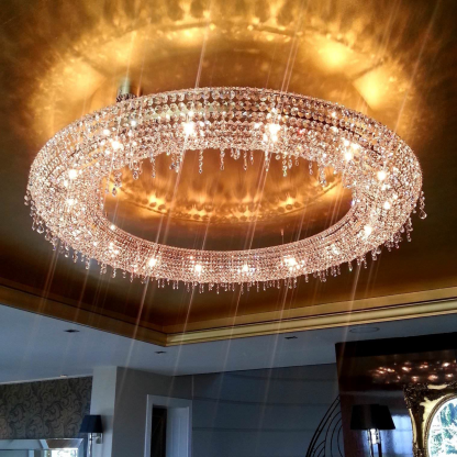 Crystal Glory Modern Glass Chandelier - Luchiante-Sylvia Space