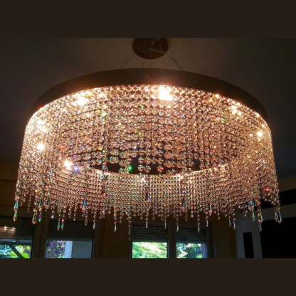 Crystal Rain Modern Glass Chandelier - Luchiante-Sylvia Space