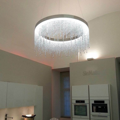 Crystal Rain Modern Glass Chandelier - Luchiante-Sylvia Space