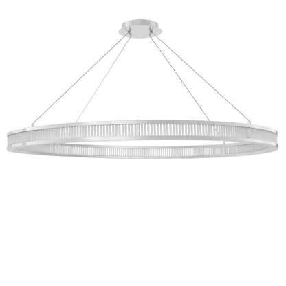 Damien XL Modern Chandelier (Nickel & Frosted Glass Finish) - Eichholtz-Sylvia Space