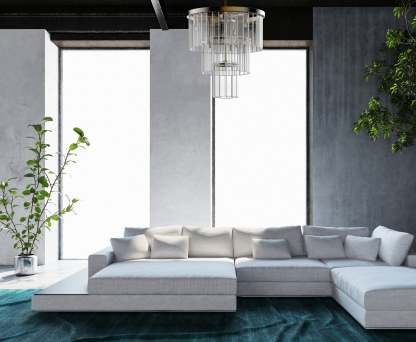 Diana 7 Light Modern Chandelier - Villa Lumi-Sylvia Space