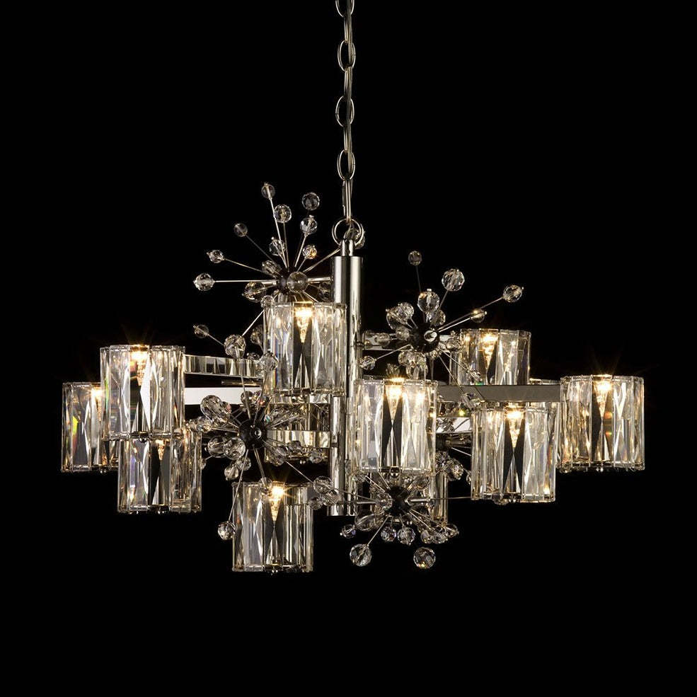 Donhauser 12 Light Modern Brass Chandelier - Lobmeyr-Sylvia Space