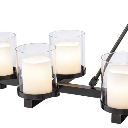 Donovan Modern Brass Chandelier (Antique Brass/Bronze Finish/Clear Glass) - Eichholtz-Sylvia Space