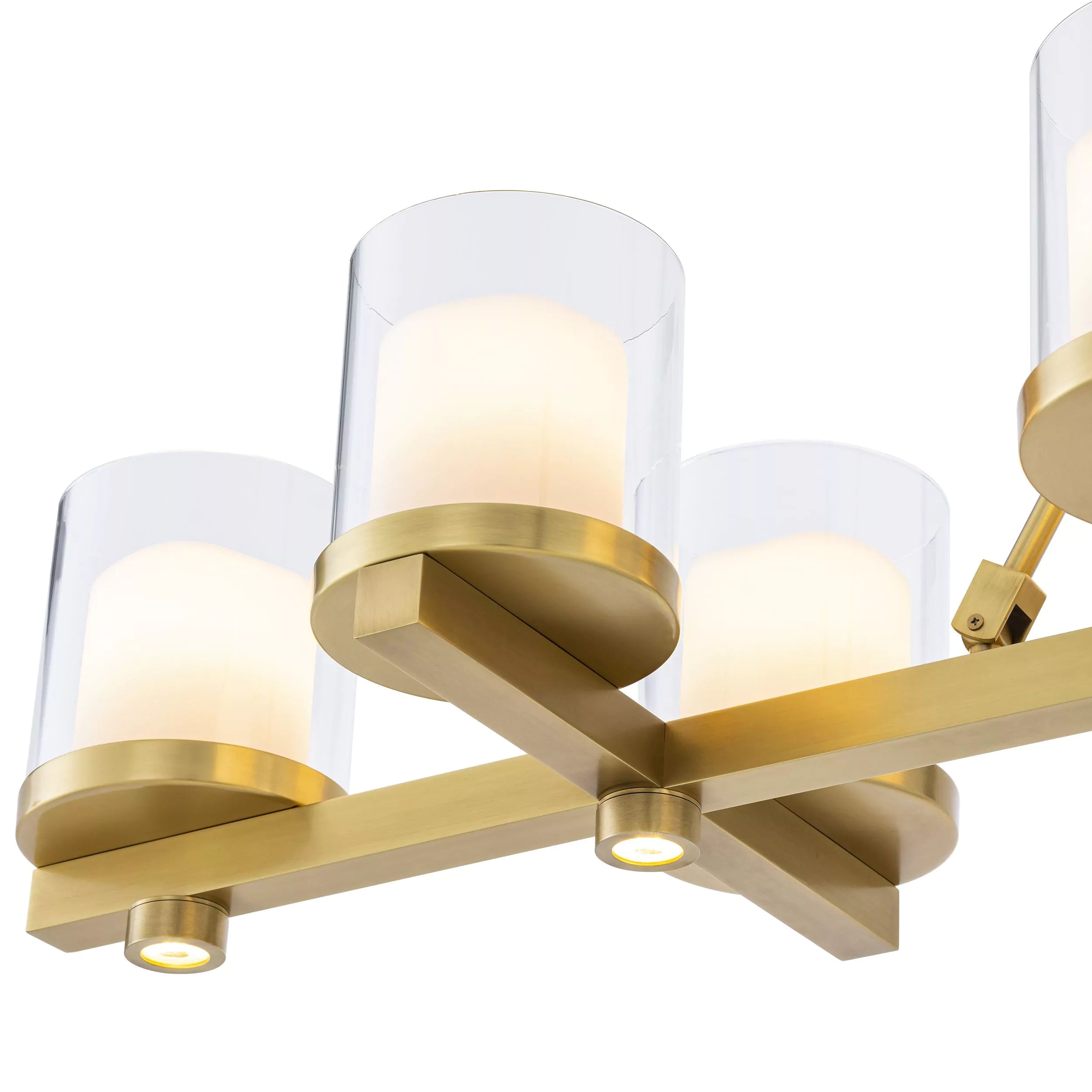 Donovan Modern Brass Chandelier (Antique Brass/Bronze Finish/Clear Glass) - Eichholtz-Sylvia Space