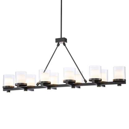 Donovan Modern Brass Chandelier (Antique Brass/Bronze Finish/Clear Glass) - Eichholtz-Sylvia Space