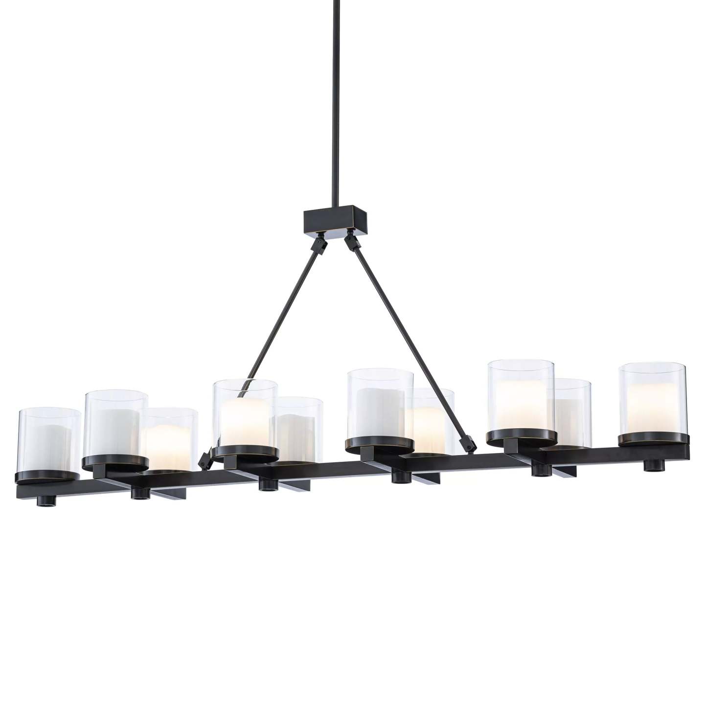 Donovan Modern Brass Chandelier (Antique Brass/Bronze Finish/Clear Glass) - Eichholtz-Sylvia Space