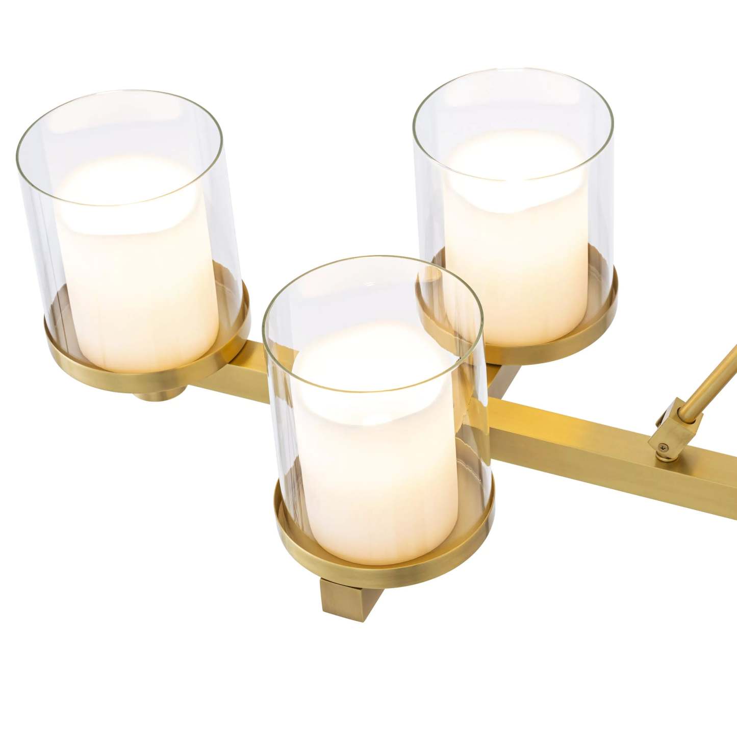 Donovan Modern Brass Chandelier (Antique Brass/Bronze Finish/Clear Glass) - Eichholtz-Sylvia Space
