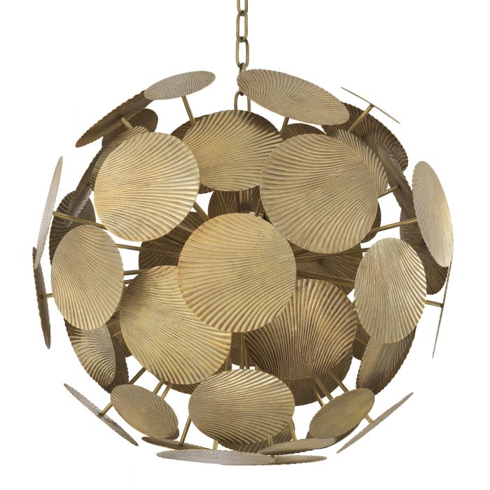 Duvall Modern Brass Chandelier [2 Sizes] - [Brass] - Eichholtz-Sylvia Space