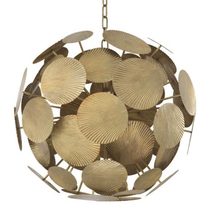 Duvall Modern Brass Chandelier [2 Sizes] - [Brass] - Eichholtz-Sylvia Space