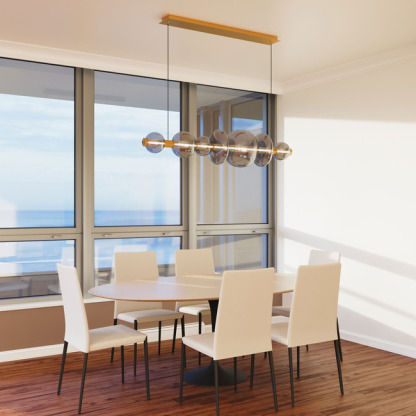 Atomo Linear Chandelier