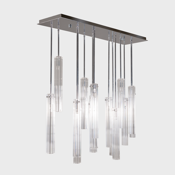 Aria Eden Multi Spot Glass Chandelier