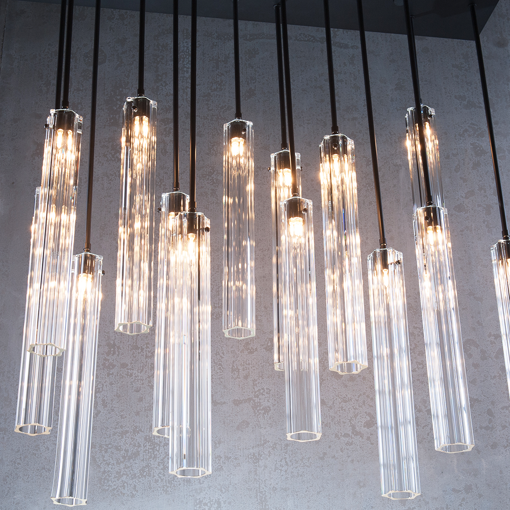 Aria Eden Multi Spot Glass Chandelier