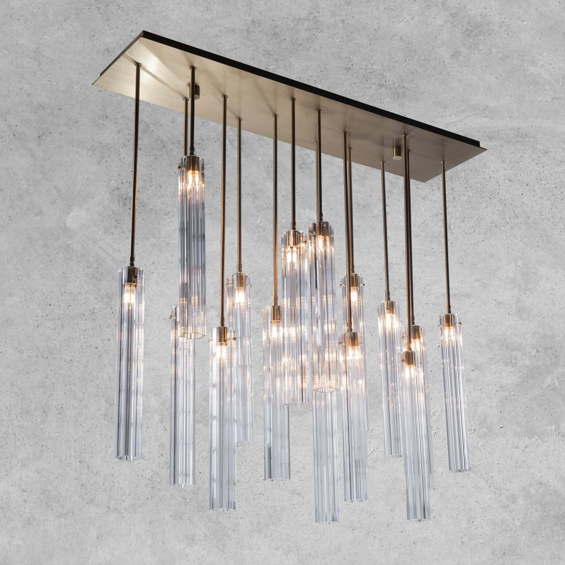 Aria Eden Multi Spot Glass Chandelier