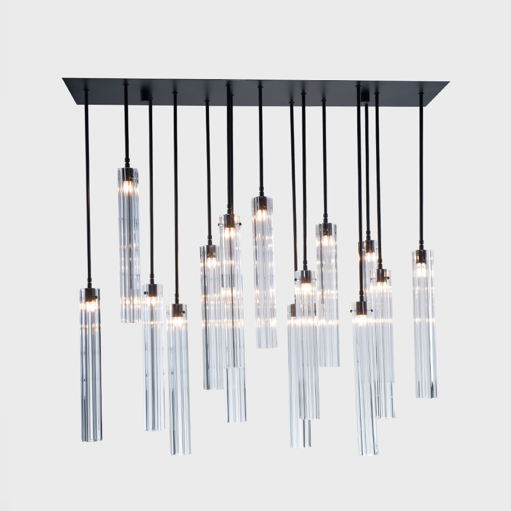 Aria Eden Multi Spot Glass Chandelier