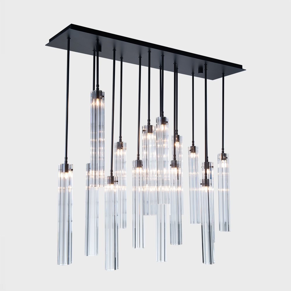 Aria Eden Multi Spot Glass Chandelier