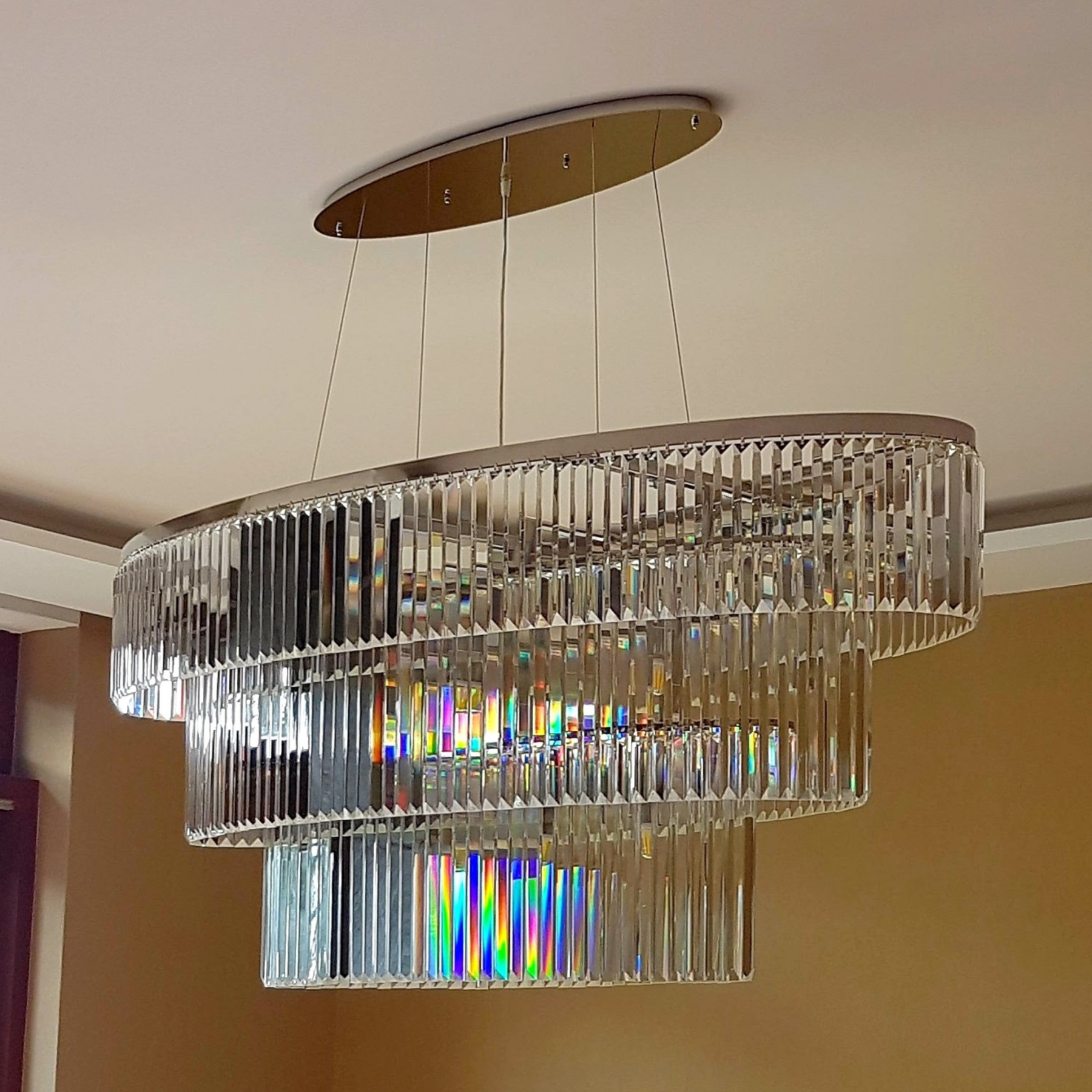 Elite Modern Glass Chandelier - Luchiante-Sylvia Space