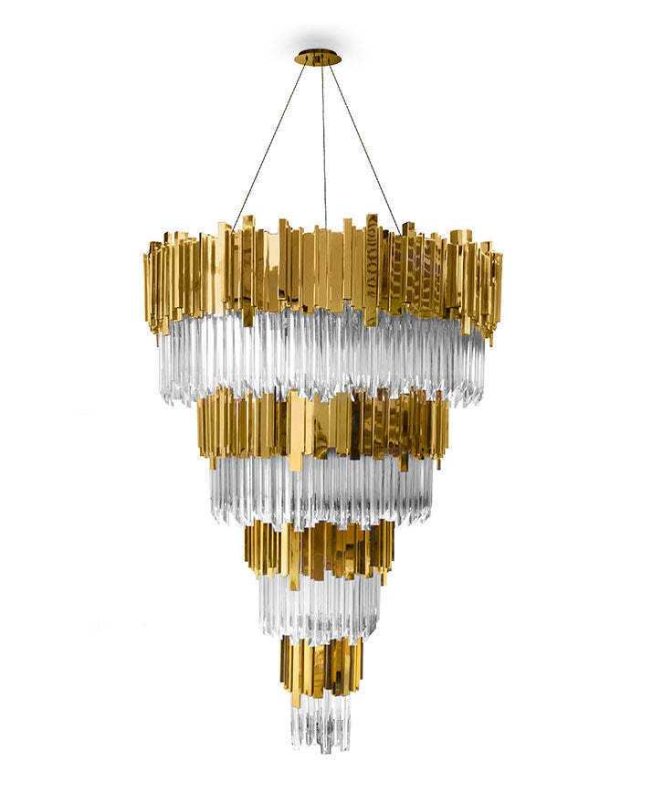 Empire 75 Light Crystal Modern Chandelier - Luxxu-Sylvia Space
