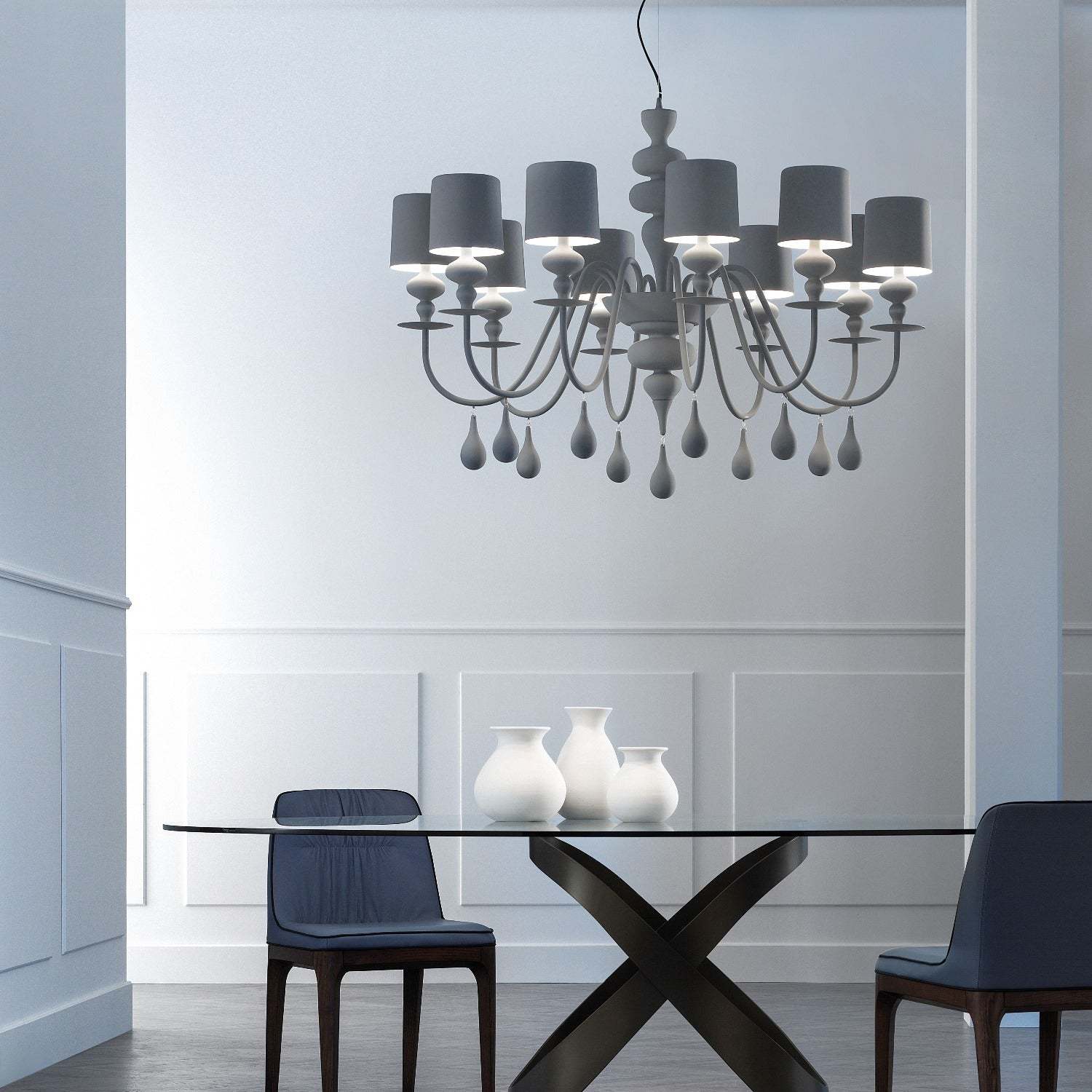 Eva Modern Chandelier [4 Sizes] - Masiero-Sylvia Space