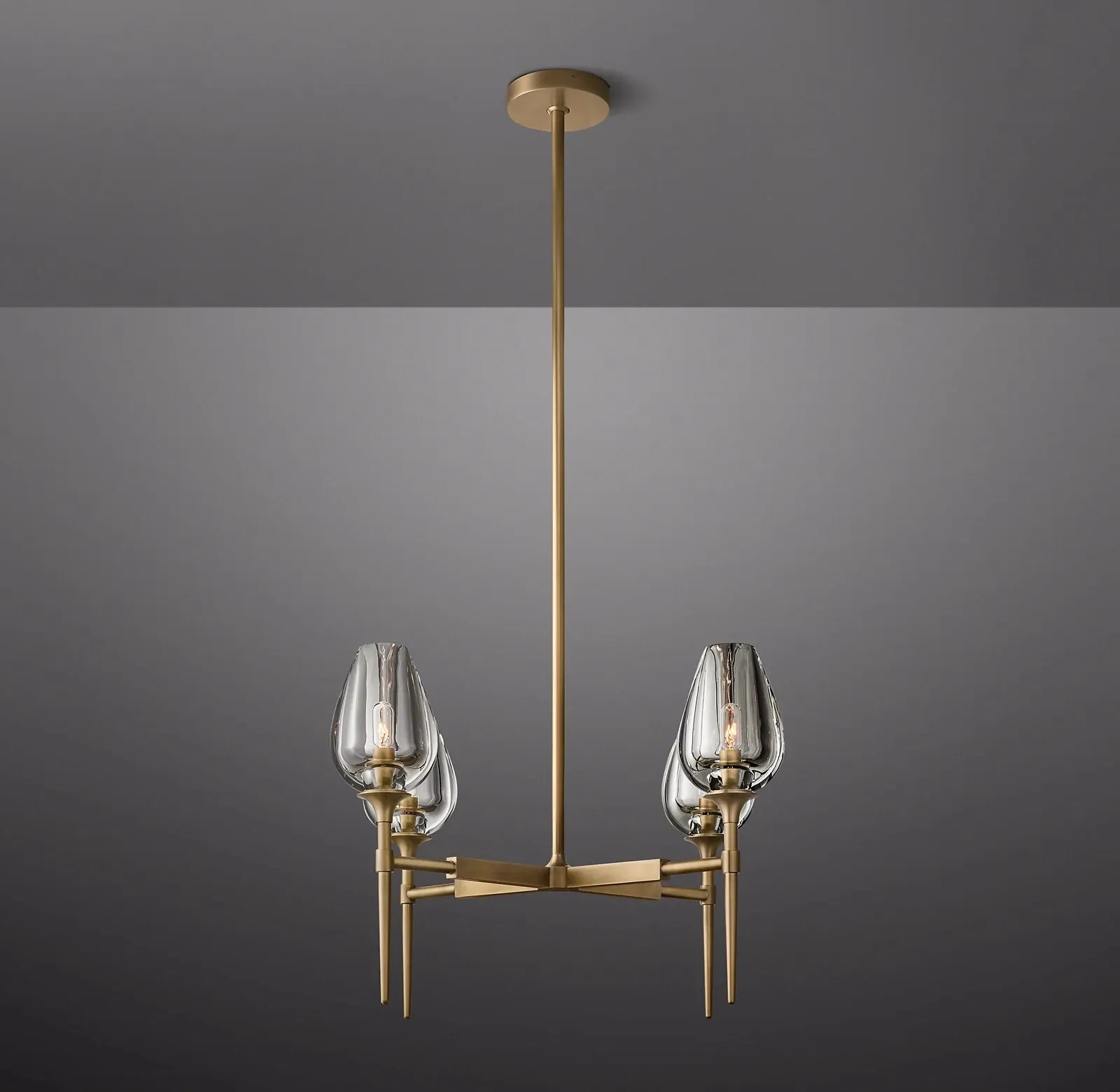 Tulip Round Chandelier 27"
