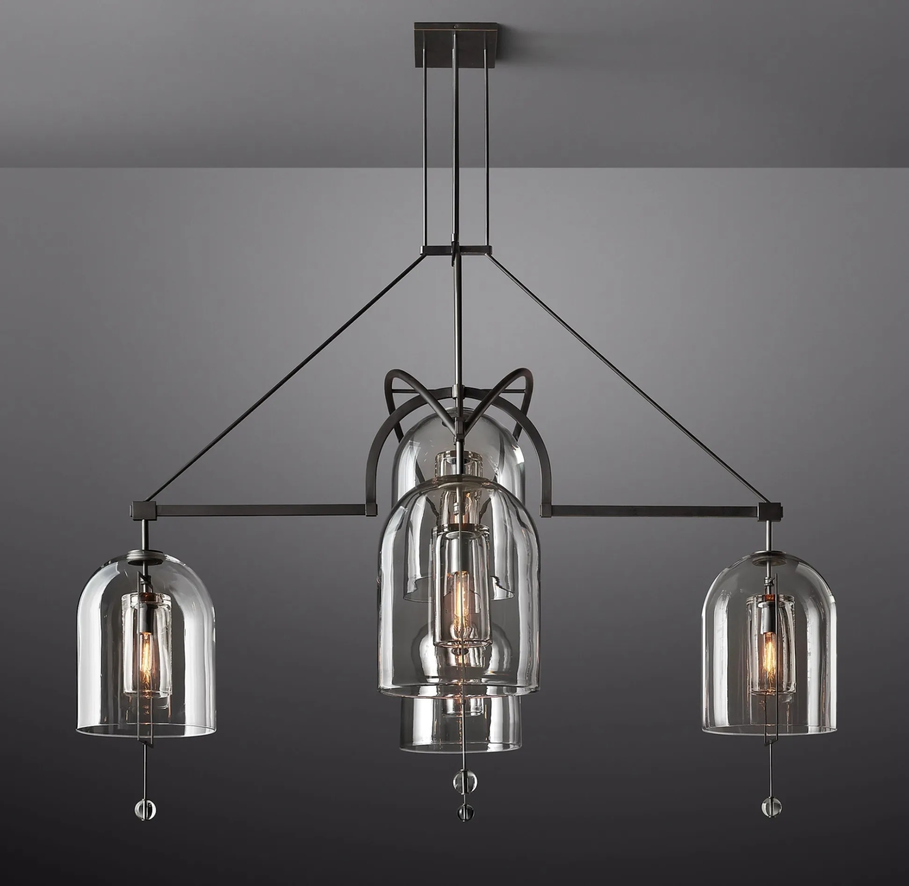 Fulcrumn Round Chandelier 73" 5-Lights