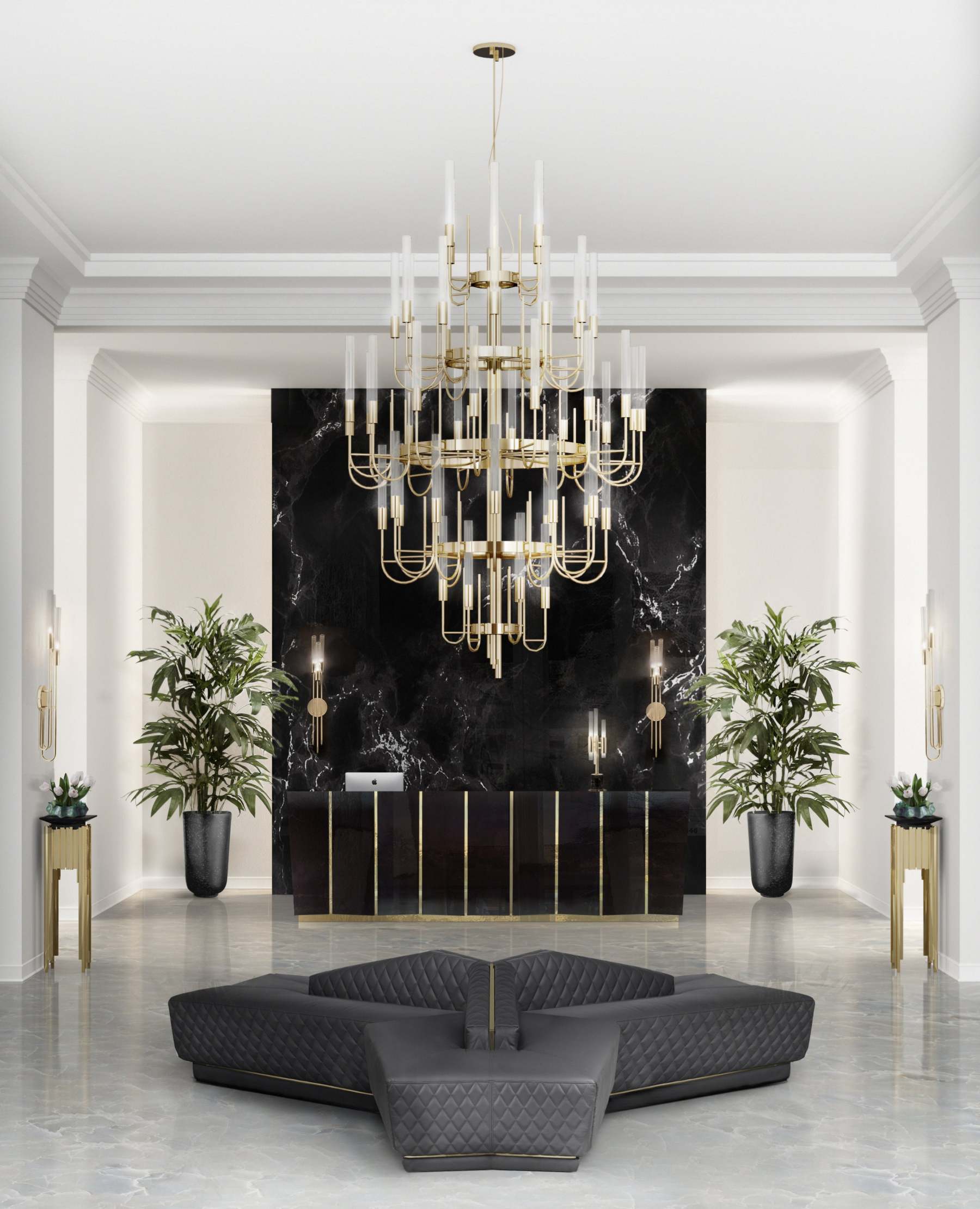 Gala 52 Light Crystal Modern Chandelier - Luxxu-Sylvia Space