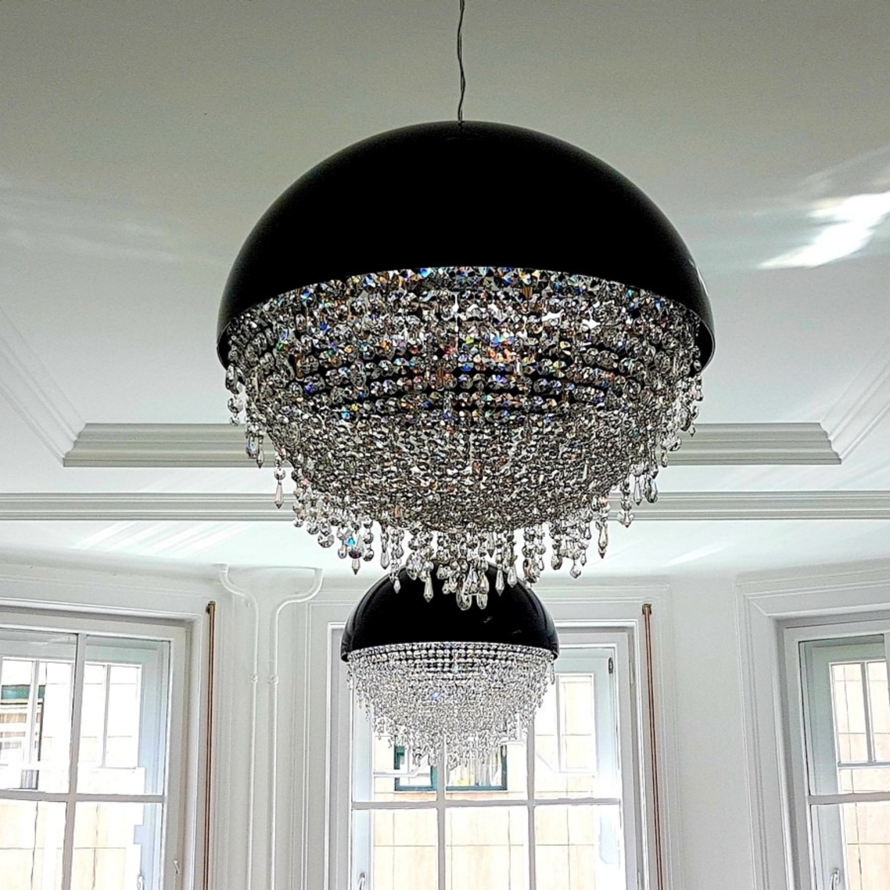 Glitter Ball Modern Glass Chandelier - Luchiante-Sylvia Space