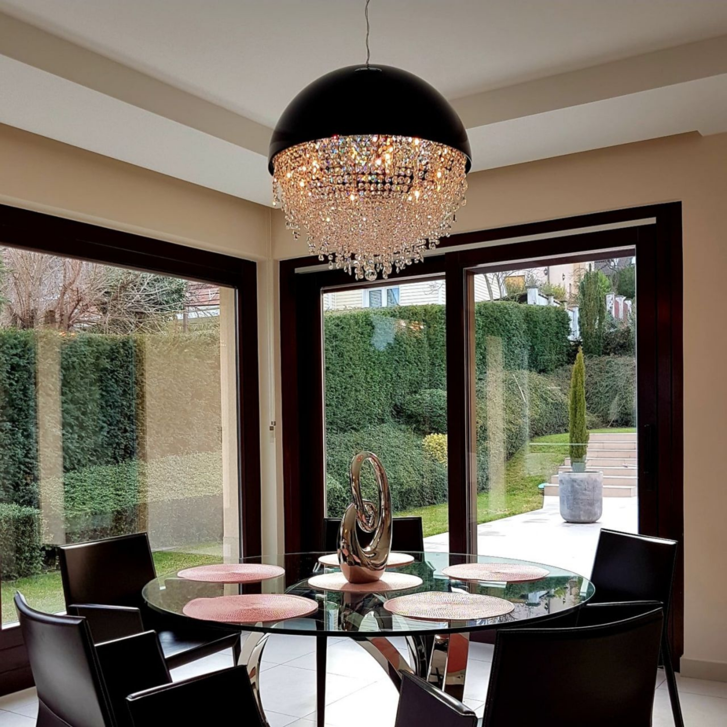 Glitter Ball Modern Glass Chandelier - Luchiante-Sylvia Space
