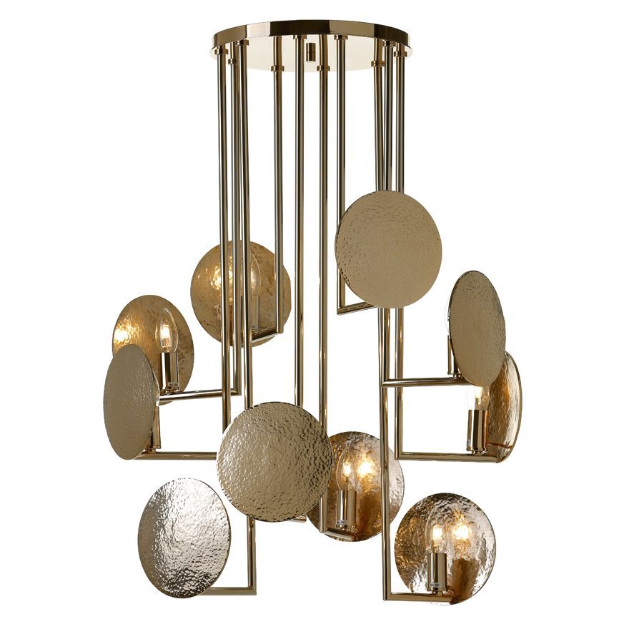 Grant 10 Light Modern Chandelier - Villa Lumi-Sylvia Space
