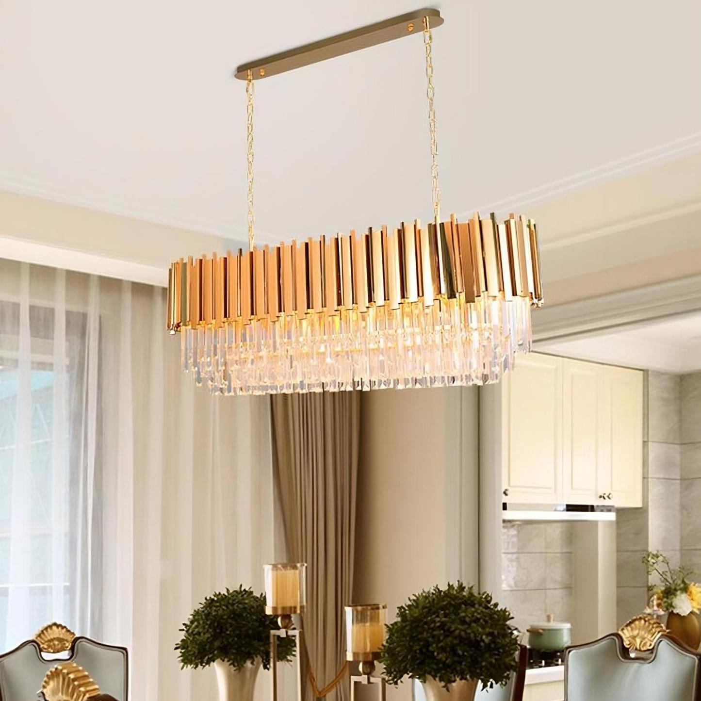 Gio Crystal Dining Room Chandelier-Sylvia Space