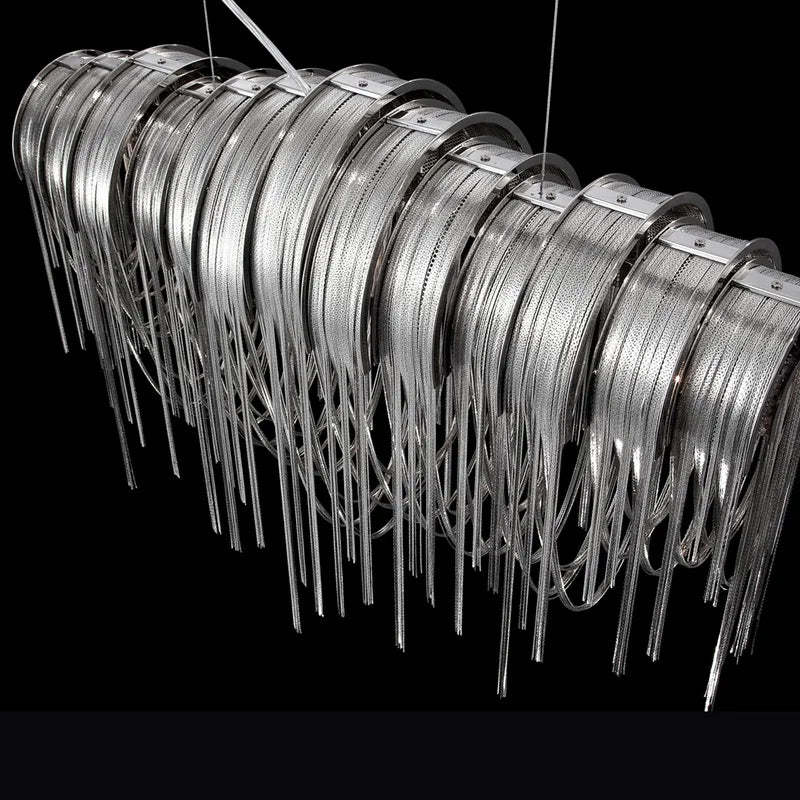 Cadena Chain Tassel Modern Chandelier-Sylvia Space