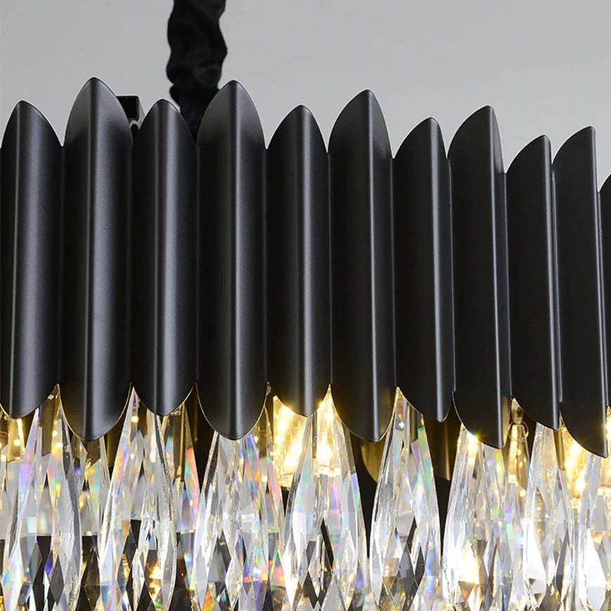 Lugano Crystal Dining Room Chandelier-Sylvia Space