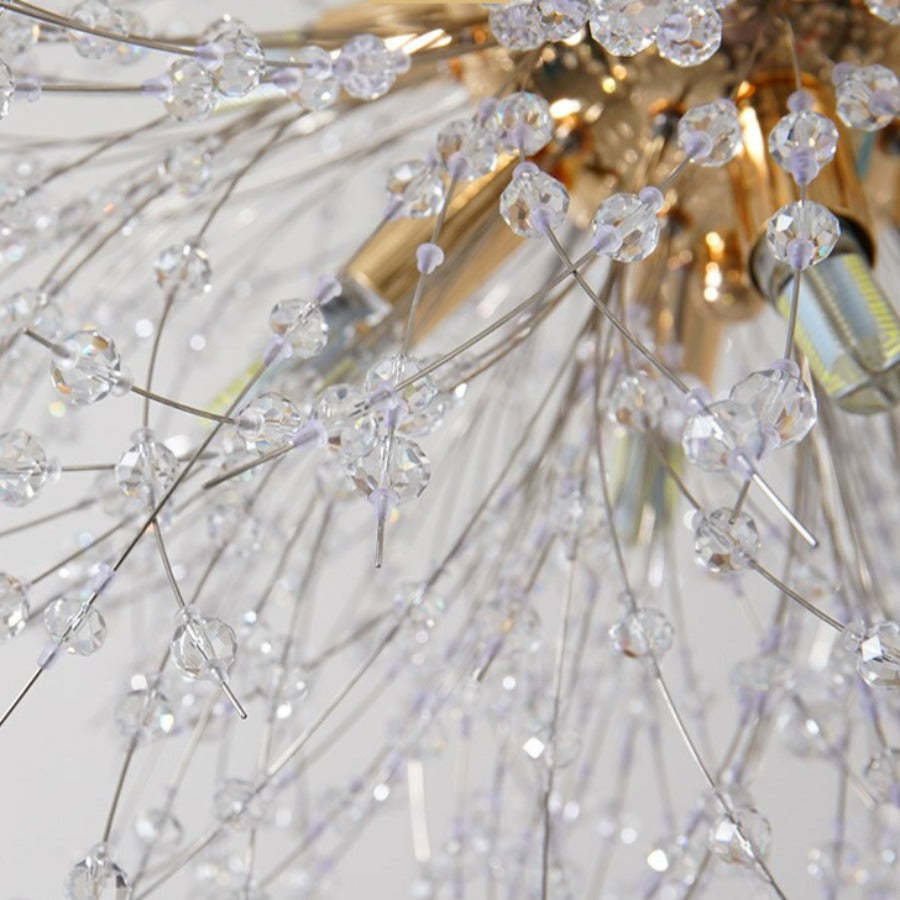 24" Crystal Dandelion Sphere Ceiling Light-Sylvia Space