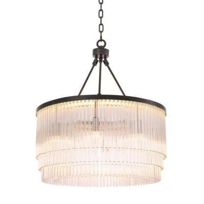 Hector S Modern Brass Glass Chandelier - Eichholtz-Sylvia Space