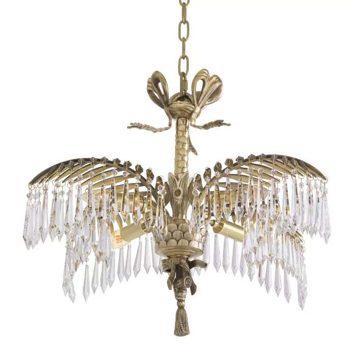 Hildebrandt S/L Modern Brass Chandelier [Antique Brass/Glass) - Eichholtz-Sylvia Space