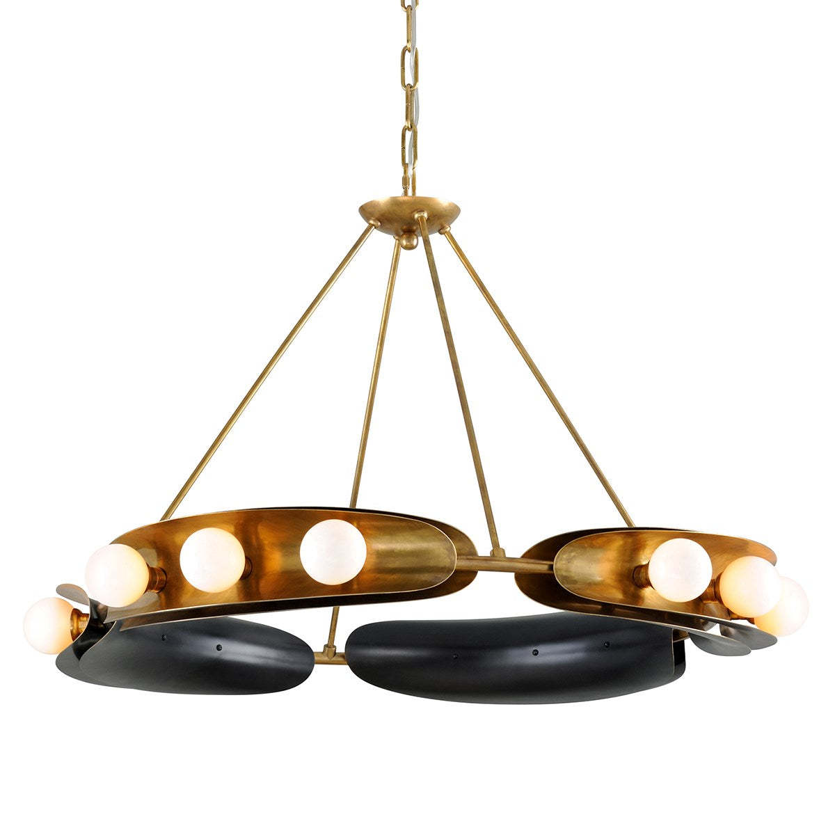 Hopper L Modern Chandelier - 271-012-CE - Corbett Lighting-Sylvia Space