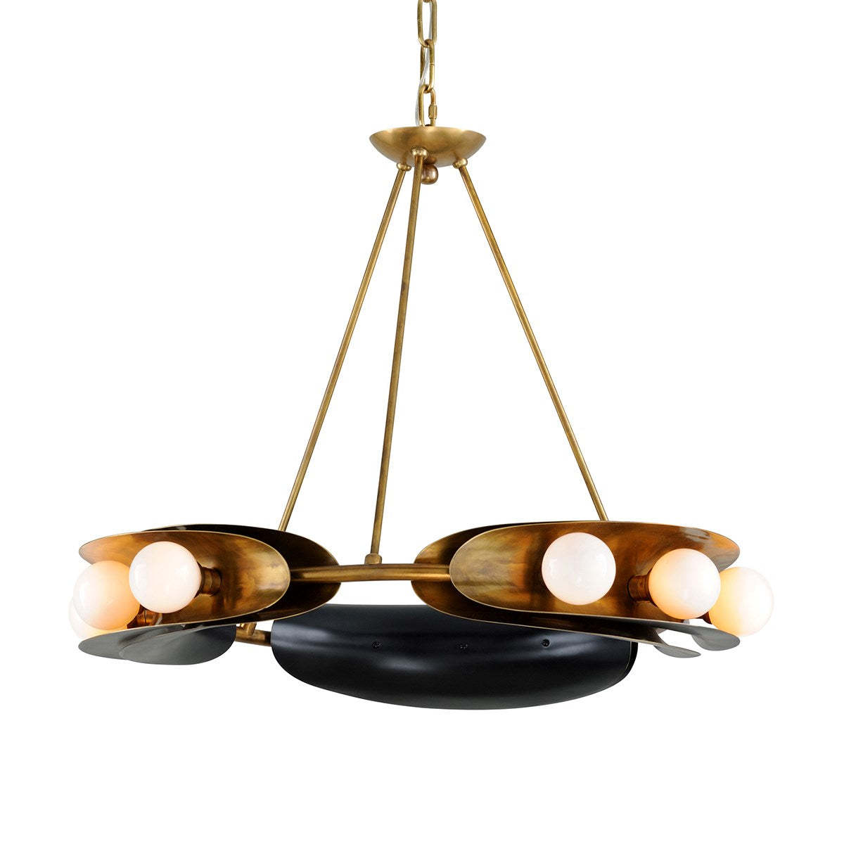Hopper S Modern Chandelier - 271-09-CE - Corbett Lighting-Sylvia Space