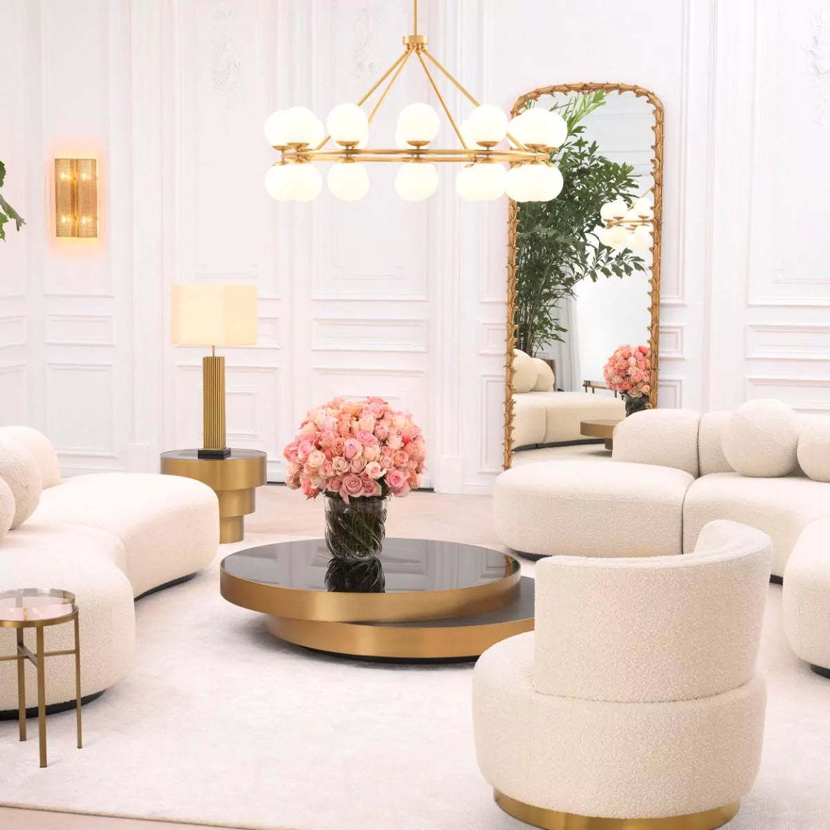 Hutchinson Modern Brass Chandelier - (Antique Brass Finish | Bronze Finish) - Eichholtz-Sylvia Space