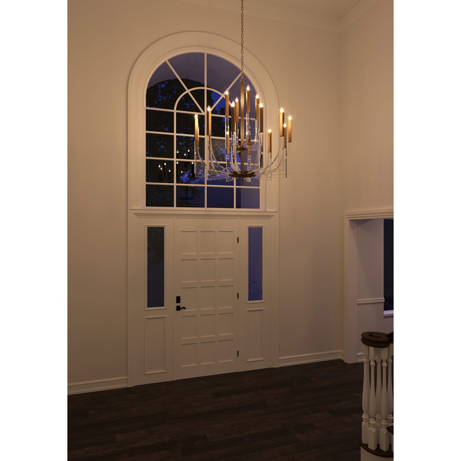 Acrylic Framed Arm Chandelier