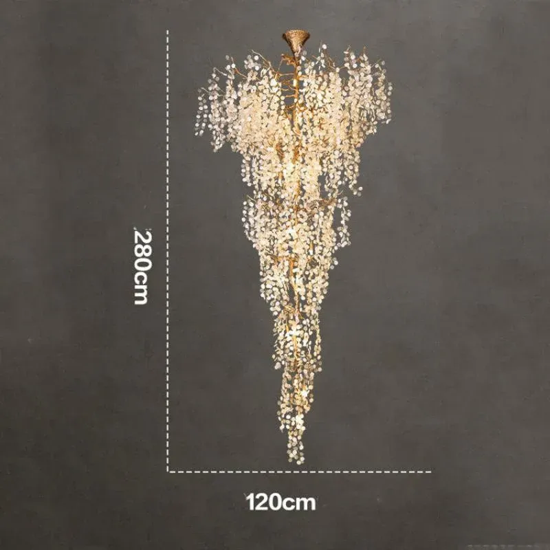 Two-Tier Large Branch Chandelier