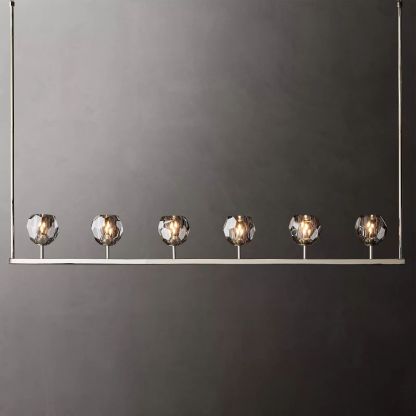 Bouble De Crystal Linear Chandelier 60"
