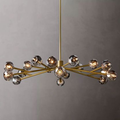 Bouble De Crystal Round Chandelier 60"