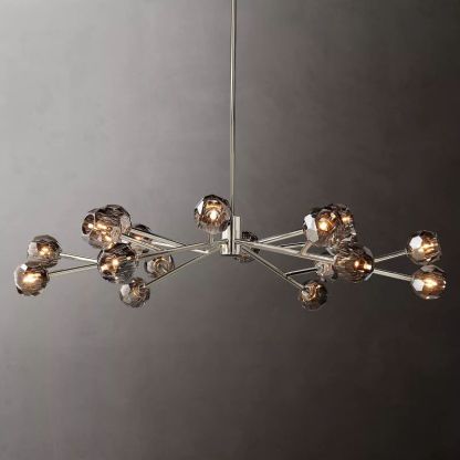 Bouble De Crystal Round Chandelier 60"