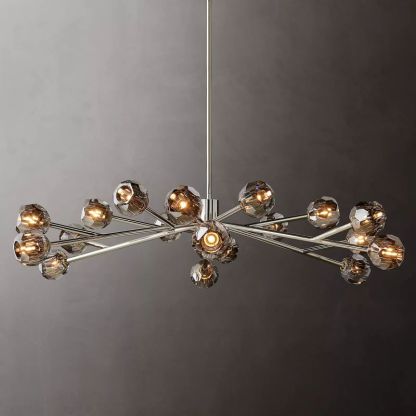 Bouble De Crystal Round Chandelier 60"